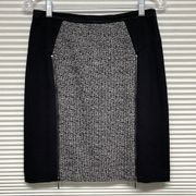 Rebecca Taylor Black Wool Blend Pencil Skirt Size 6