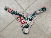 Thong Cheeky Floral Bikini Bottoms