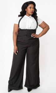 NWT  30’s BROWN Thelma Suspender Pants | 5X-LARGE |