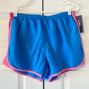 NWT Lauren James Aqua and Pink Running Shorts, XL