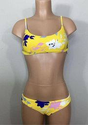 New. Seafolly Florence gold floral bikini. US 6. Retails $169