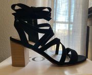 Black Strappy Sandals 