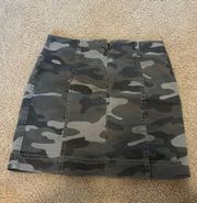 Army Green Wrap Mini Skirt