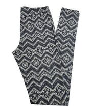 Mossimo Supply Co Womens Small Grey Bohemian Patterned Full Length Legging