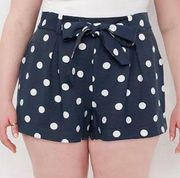 LC Lauren Conrad Dot Tie-Waist Soft Shorts