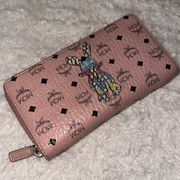 MCM WALLET LIMITED EDITION PINK LONG ZIPPY