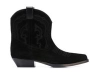 BA&SH Curt ankle-lenght cowboy boots BLACK