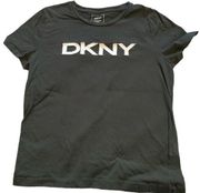 DKNY EVERYWHERE TEE SHIRT SIZE MED BLACK GUC #1245