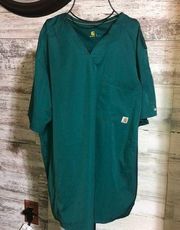 Green carhartt force scrub top nurse shirt doctors shirt carhartt clothi…