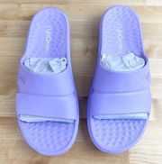 Ryka Ultimate Recovery Molded Slide Sandals Restore Light Purple Size 10