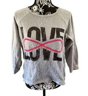 Hybrid Apparel Love Infinity 3/4 Sleeve Shirt Sequins Lace