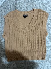 Cropped Beige Sweater