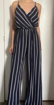 Striped Maxi Jumpsuit