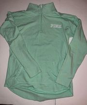 PINK - Victoria's Secret VS PINK Mint Chip Ice Cream Green 1/4 Zip Size M