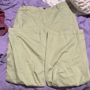 Green wild fable wide legged pants