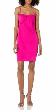 Sylvia Pink Bow Front Dress