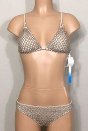 LUCKY BRAND crochet bikini. NWT