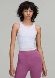 NWT Lululemon Ebb to Street Cropped RB Tank Pastel Blue Size 8