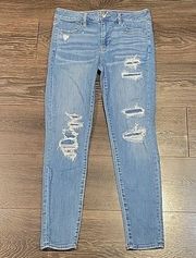 AMERICAN EAGLE HIGH RISE JEGGINGS / SKINNY JEANS, 8 (29)