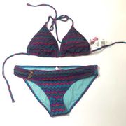 Raisins Tribal triangle bikini set swimsuit Large