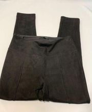 Andrew Marc faux suede black pull on pant size small