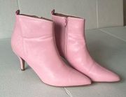 Allegra K Women's Pointed Toe Zipper Stiletto Heel Ankle Boots Sz 10