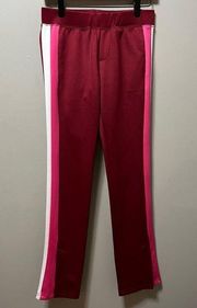 Pam & Gela Microscuba Track Pant in Burgundy size P