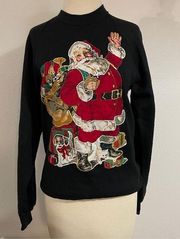 Jerzees | Vintage Hand Painted Santa Claus Crewneck Pullover
