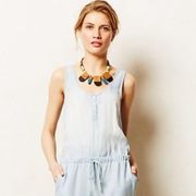 Anthropologie  Cloth & Stone Chambray Romper