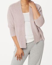 CozyChic Lite Ribbed Shrug Pink Cardigan