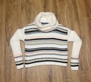 Francesca's Striped Turtleneck Sweater