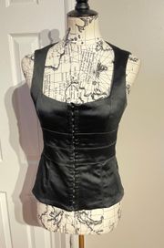 Collection Satin Bondage Vest Eyelet Waist trainer