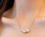 Elegant White Pearl Necklace