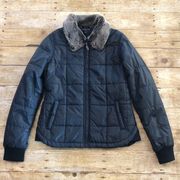 Vans Faux Fur Collar Quilted Zip Jacket