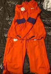 Long sleeve 2 piece set  suit with clemson paw