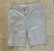 Tory Burch Khaki Beige Bermuda Shorts Sz 0