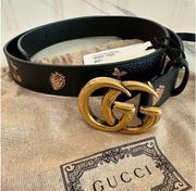 Gucci GG Logo Belt Cherry