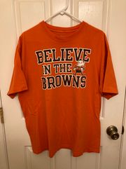 Cleveland Browns NFL Believe In The Browns Orange T-Shirt