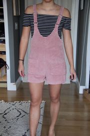 Mauve Corduroy Overalls / Romper 