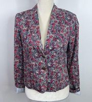 Tommy Hilfiger floral fitted blazer size small
