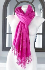 JUPI Pashmina Pink Scarf Size 70cm x 200cm