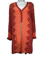 Gypsy05 crochet bohemian long sleeve Dress Size S