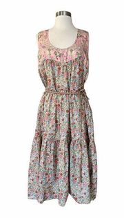 ROLLER RABBIT Elysian Day Coley Dress Floral Liberty Sleeveless Round Neck XL