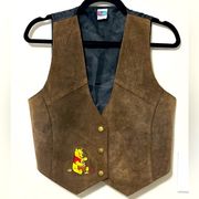 Vintage Disney Pooh Leather Vest