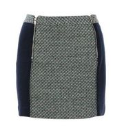 Club Monaco Black Blue Green Tweed Lucette Mini Skirt Size 4