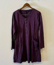 Horny Toad Rooney Longsleeve Pocket Dress in Purple