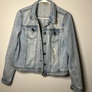 HWY JEANS DISTRESSED DENIM JACKET