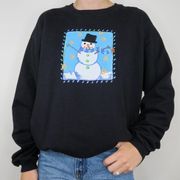 Vintage 90s Snowman Christmas Sweatshirt