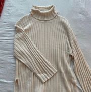 Cream Knit Turtleneck 