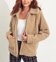 Oversized Teddy full zip jacket